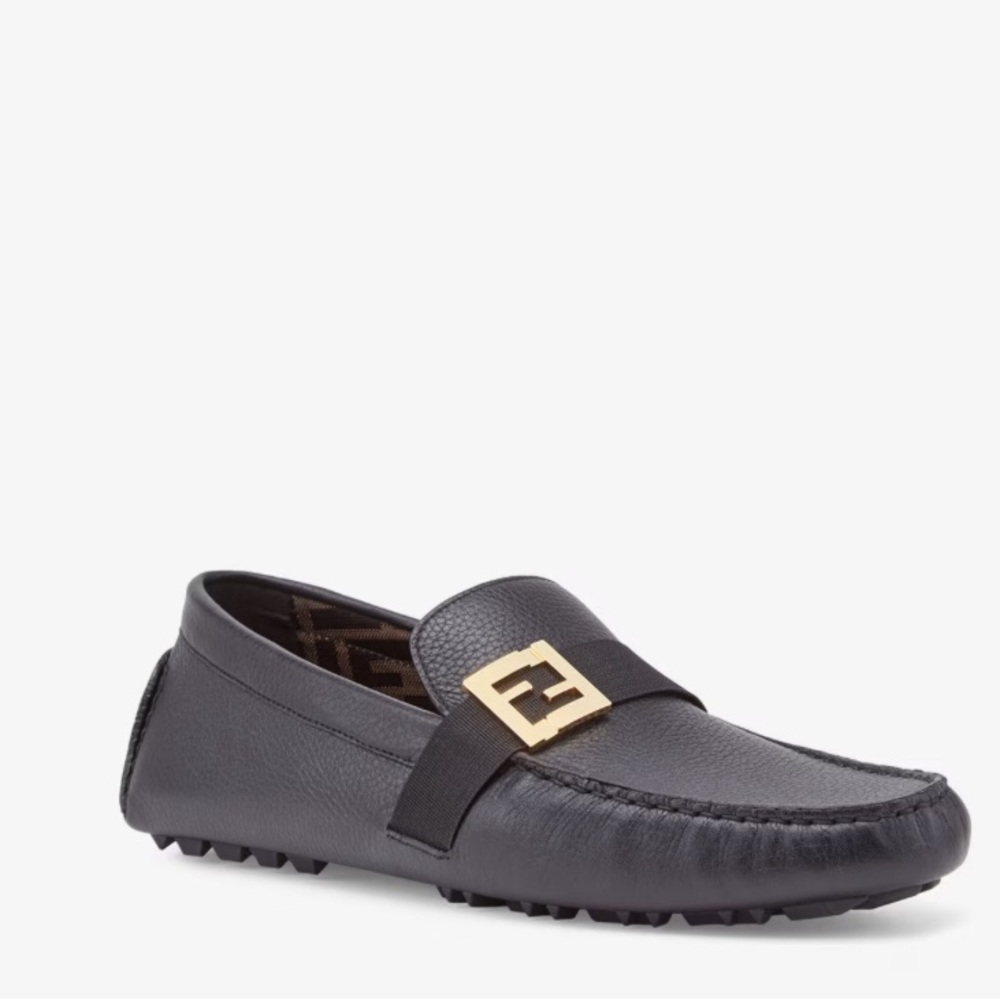 Fendi Men Leather Loafers NWT